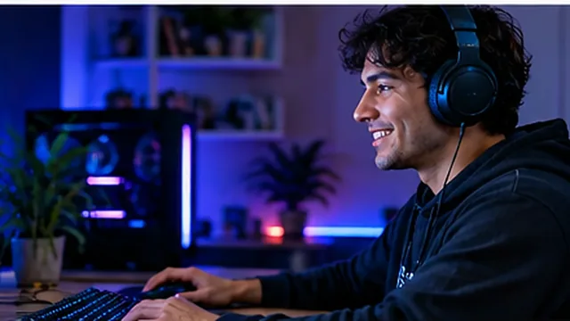 Escena ilustrativa de videojuegos en un computador