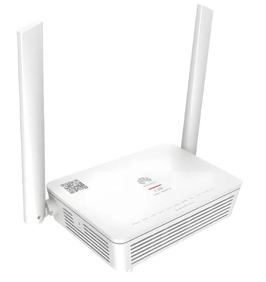 White router with two external antennas; original supplied photograph, model to be confirmed